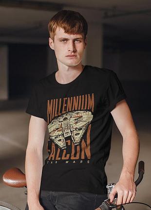 Футболка loys унисекс star wars (millennium falcon art) черный xxl