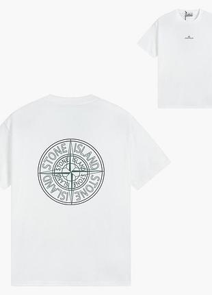 Футболка loys stone island стон айленд черная 100% хлопок очень хорошее качество m