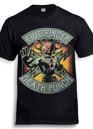 Футболка loys five finger death punch "tour" черный s