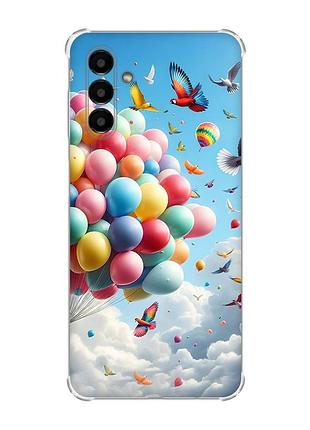 Чохол із потовщеними кутами на samsung galaxy a04s/a13 5g :: повітряні кульки (принт 365)