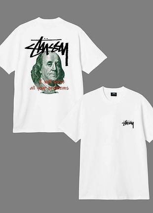 Футболка loys stussy стілсі чорна нова якісна 100% бавовна . m