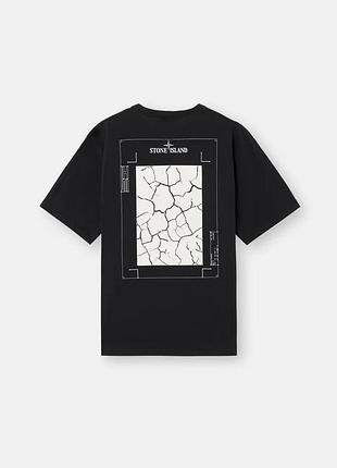 Футболка loys stone island стон айленд черная новая 100% хлопок очень хорошее качество xl