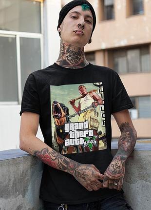 Футболка loys унісекс grand theft auto (gta five v blk) чорний xs