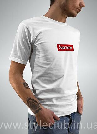 Футболка supreme box біла | бірка | всі розміри m