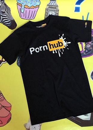 Футболка чёрная pornhub m