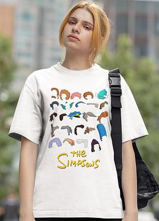 Футболка loys the simpsons (haircuts wht) білий l