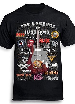 Футболка loys the legends of hard rock черный xs