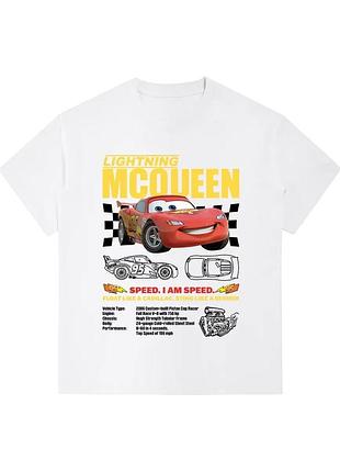 Футболка loys хлопковая с принтом mcqueen y2k art.001 xs