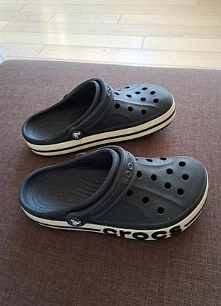 Шлепанцы crocs, размер 5/7, длина стельки 22см, черные