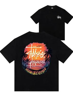Футболка loys stussy стусі бавовняна з принтом у2к art.020 m