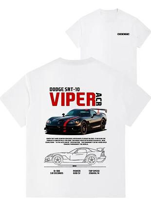 Футболка loys хлопковая с принтом dodge challenger y2k art.004 xs