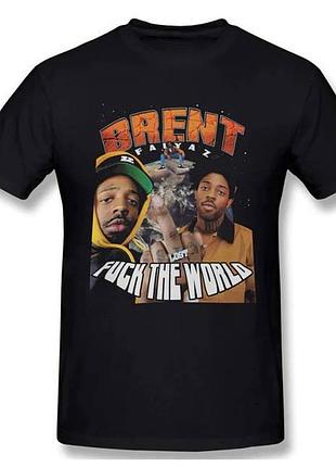 Футболка loys повсякденна brent faiyaz ''fuck the world'' vintage look t-shirt xs