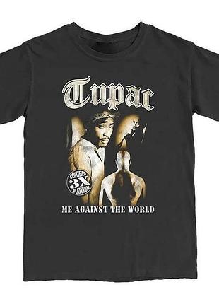 Футболка loys повседневная tupac ''me against the world' vintage look t-shirt m