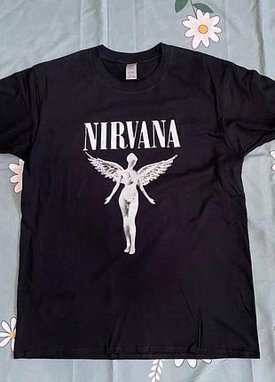 Футболка loys с принтом рок nirvana white angel xxl