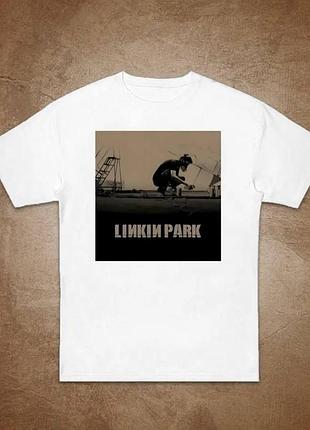 Футболка loys оверсайз з принтом linkin park білий xs