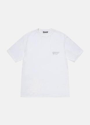 Біла футболка loys ripndip logo футболки ріпндип унісекс xs