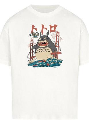 Футболка белая loys my neighbor totoro x big