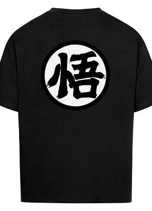 Футболка loys з принтом y2k dbz x "go" kanji symbol xs