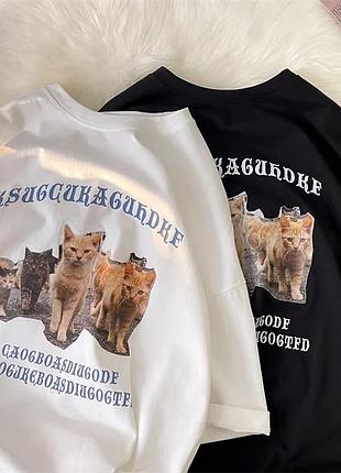 Жіноча стильна оверсайз футболка loys з принтом l