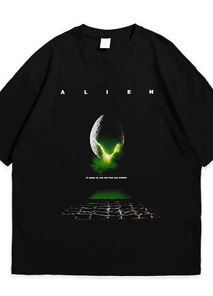 Футболка loys з принтом чужий alien чорний art.001 m