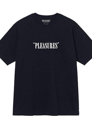 Чорна футболка loys pleasures чорні футболки унісекс xs