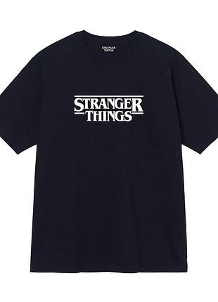 Чорна футболка loys stranger things дуже дивні справи чорні футболки унісекс xs