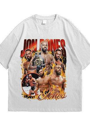 Футболка loys с принтом mma ufc jon jones белый xxl