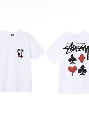 Футболка loys брендова із принтом stussy xs