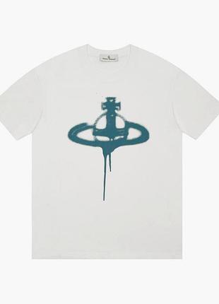 Футболка loys vivienne westwood вивьен вествуд белая новая качественная 100% хлопок xs