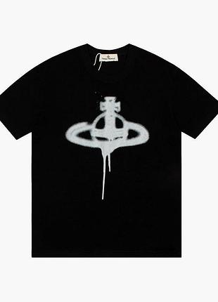 Футболка loys vivienne westwood вивьен вествуд черная новый качественный 100% хлопок xs