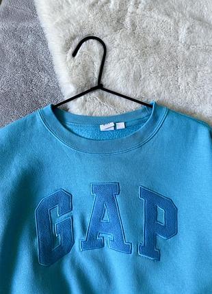 Голубой свитшот gap 4