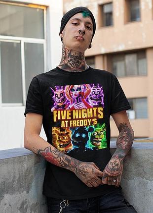 Футболка loys унисекс five nights at freddys (movie poster) черный xs