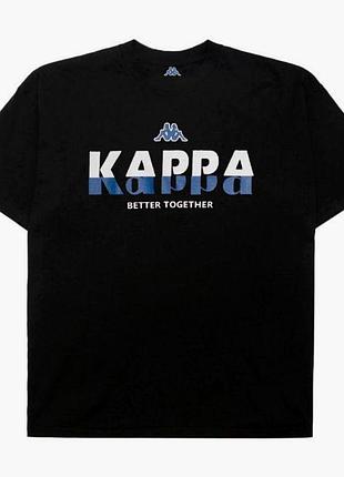 Футболка loys kappa каппа чорна нова якісна футболка loys зі 100% бавовни s