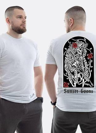 Футболка loys зсу с принтом sunset goons скелет снайпер и розы m