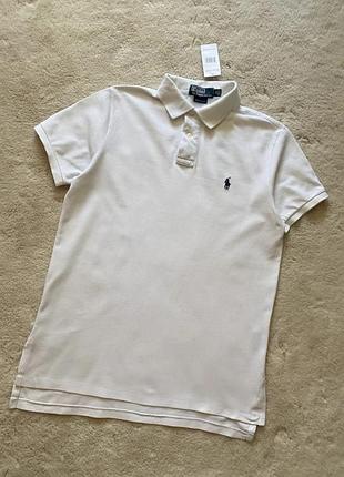 Polo ralph lauren чоловіче біле поло, футболка поло