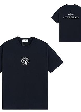 Футболка loys stone island стон айленд черная новая качественная футболка loys из 100% бавовны m