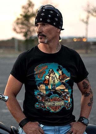 Футболка loys унисекс harley davidson (the vintage garage) черный xs