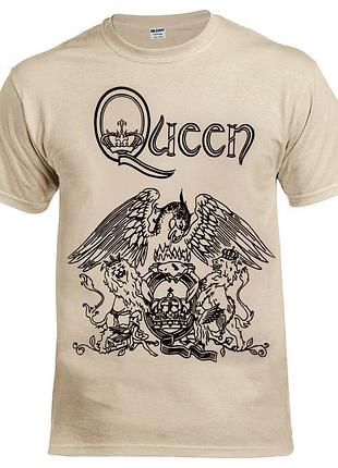 Футболка loys queen logo бежевый xs