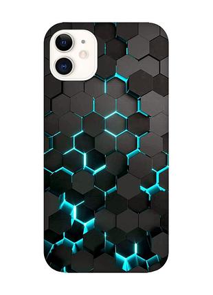 Матовий чохол з чорними боками на apple iphone 11 (6.1) :: соти 3d (принт 357)