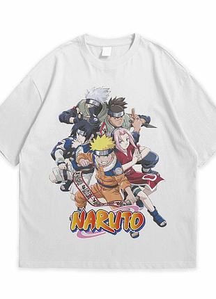 Футболка loys с принтом аниме naruto белый xs
