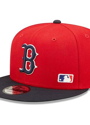 Men's boston red sox new era red blackletter arch 9fifty snapback hat