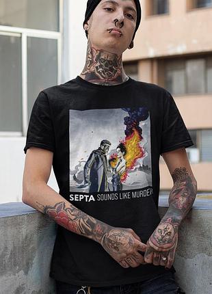 Футболка loys унисекс septa (sounds like murder) черный xs