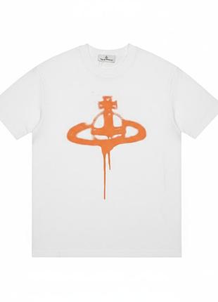 Футболка loys vivienne westwood вивьен вествуд белая новая качественная 100% хлопок xs