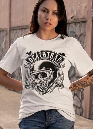Футболка loys harley davidson (deathtrap inc wht) білий xs
