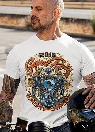 Футболка loys унисекс harley davidson (super rally) белый xs