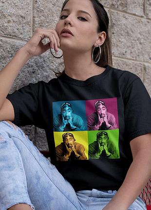 Футболка loys tupac (popart) черный m
