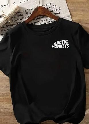 Женская стильная футболка loys с принтом arctic monkeys черный m