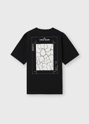 Футболка loys stone island стон айленд черная новая 100% хлопок очень хорошее качество l