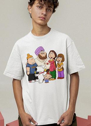 Футболка loys унісекс family guy (indian vibes wht) білий s