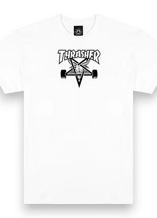Футболка loys thrasher skate goat white xl